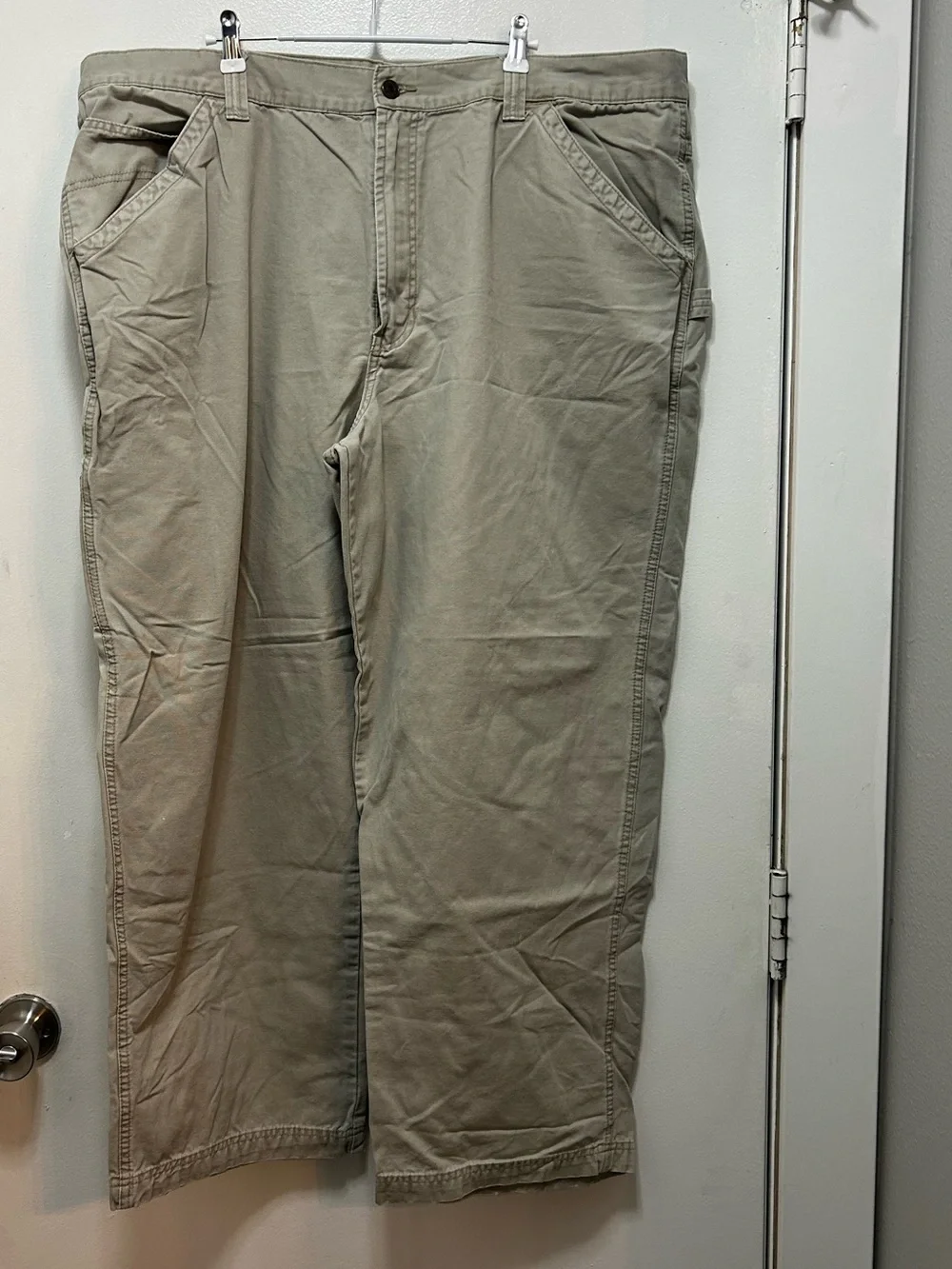Vintage Old Navy Men's Chinos in Light Khaki Carpenter